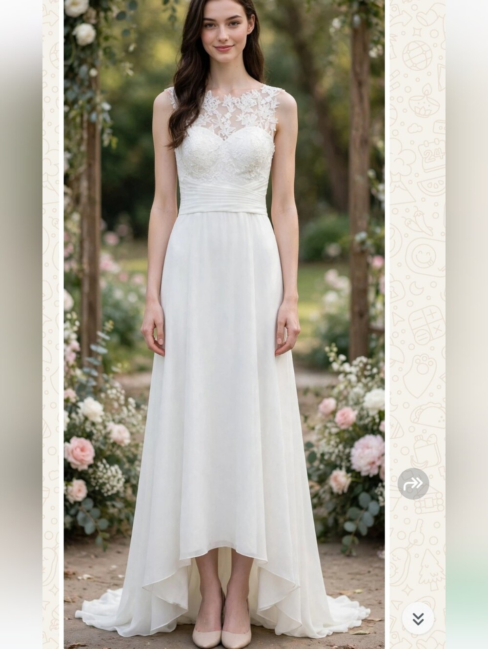 Wedding lace dress
